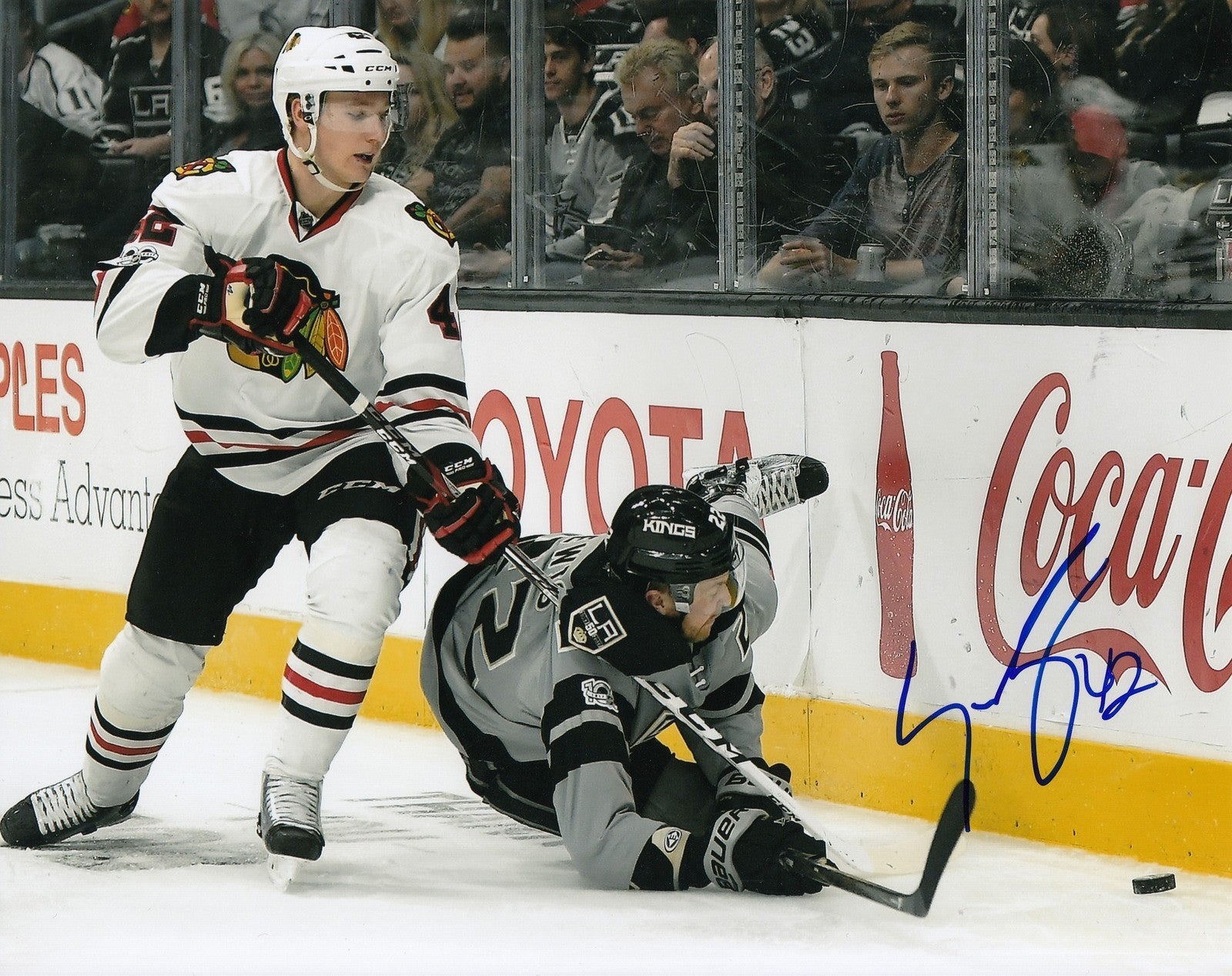 GUSTAV FORSLING signed (CHICAGO BLACKHAWKS) autograph HOCKEY 8X10 photo W/COA #3
