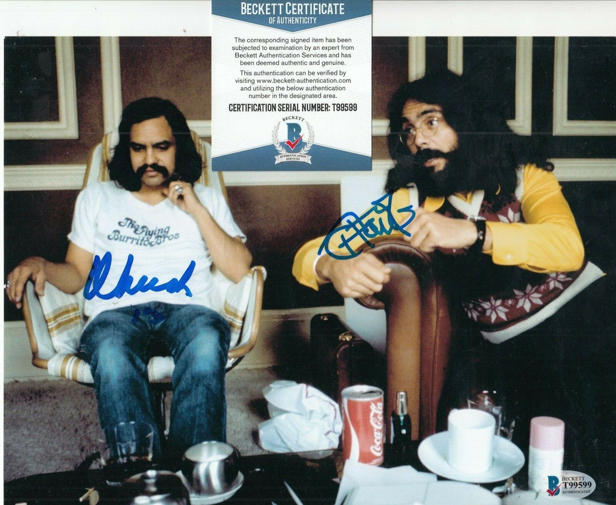 CHEECH and CHONG signed (UP IN SMOKE) Movie 8X10 photo BECKETT BAS T99599