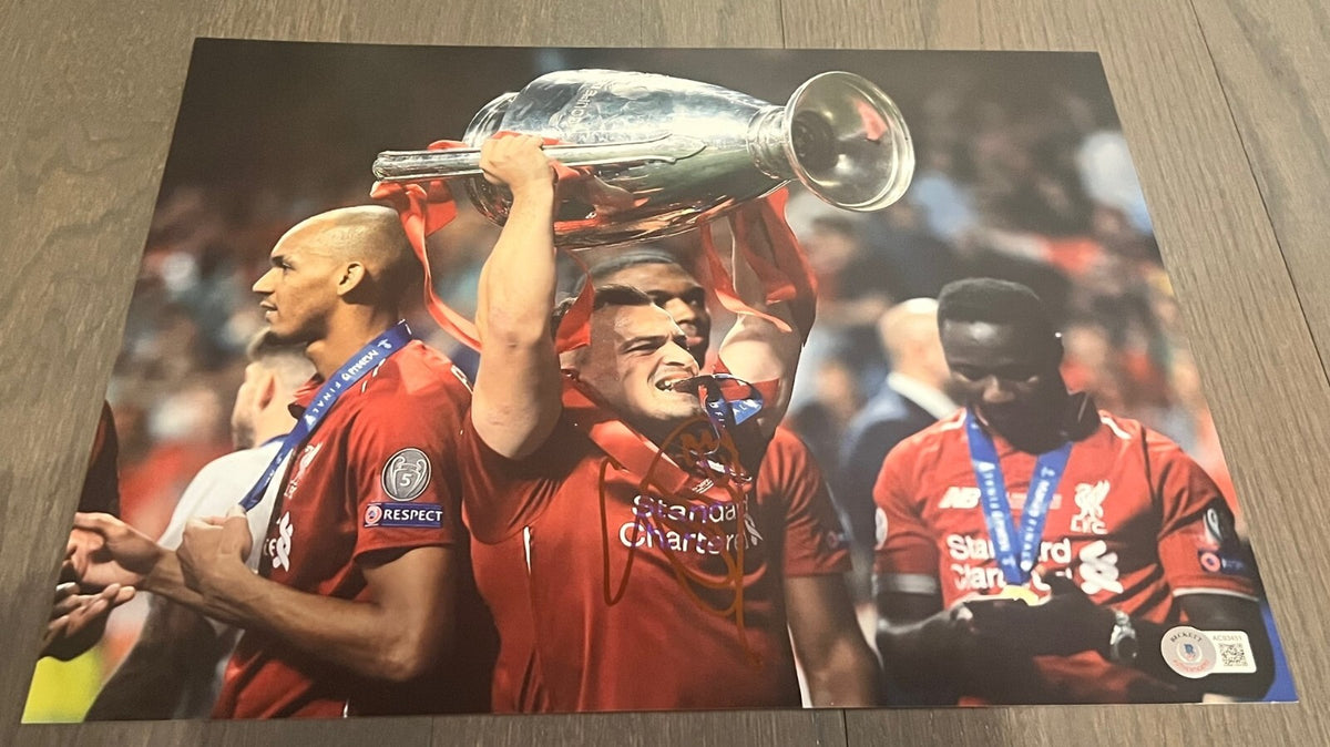 XHERDAN SHAQIRI signed (LIVERPOOL Switzerland Soccer 11X14 photo BECKETT AC93451