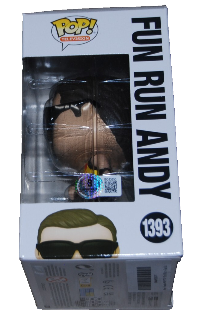 ED HELMS signed (THE OFFICE) Fun Run Andy Funko pop #1393 BECKETT BAS BQ83850