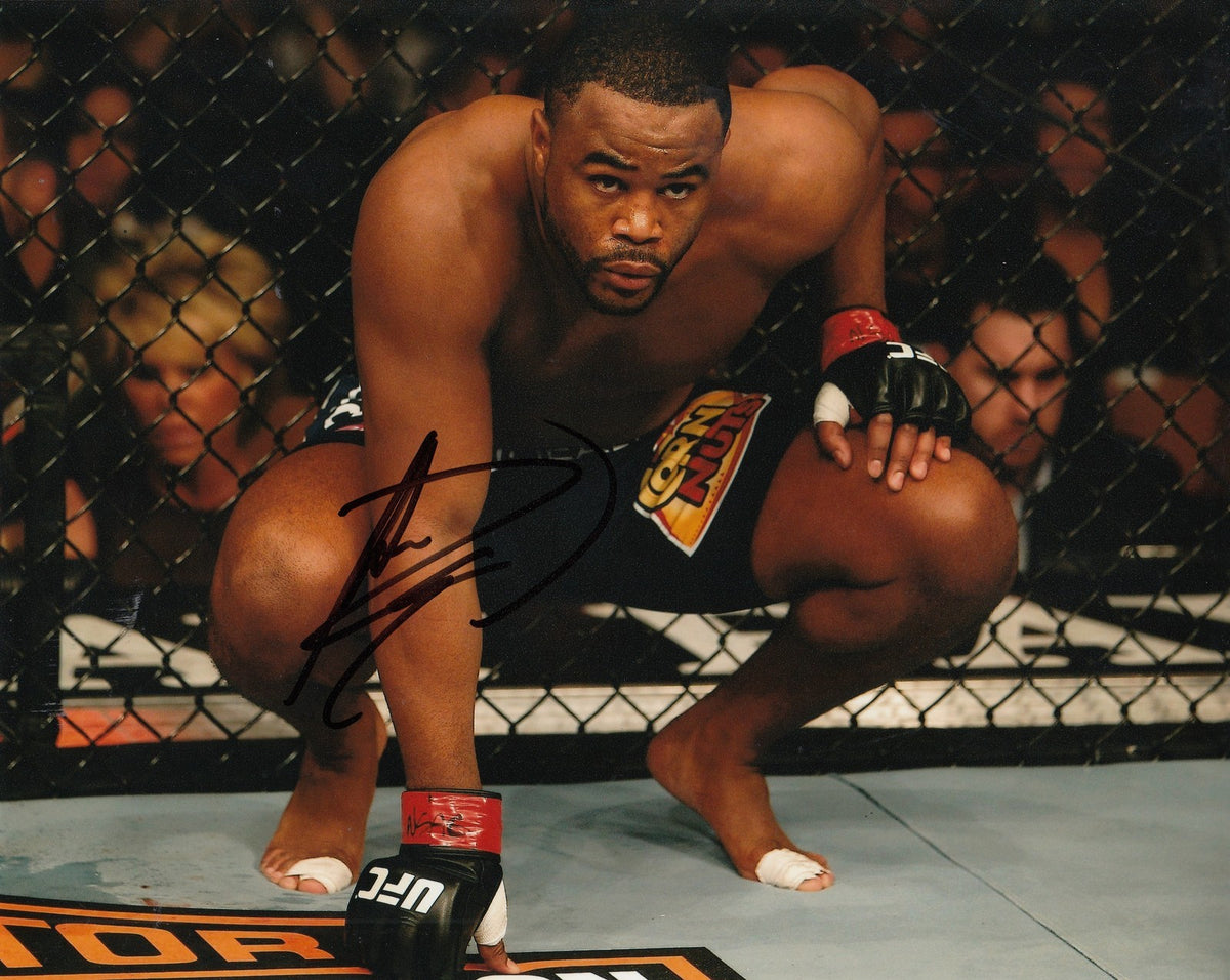 RASHAD "SUGA" EVANS signed (UFC) MMA FIGHTING 8X10 photo W/COA #6