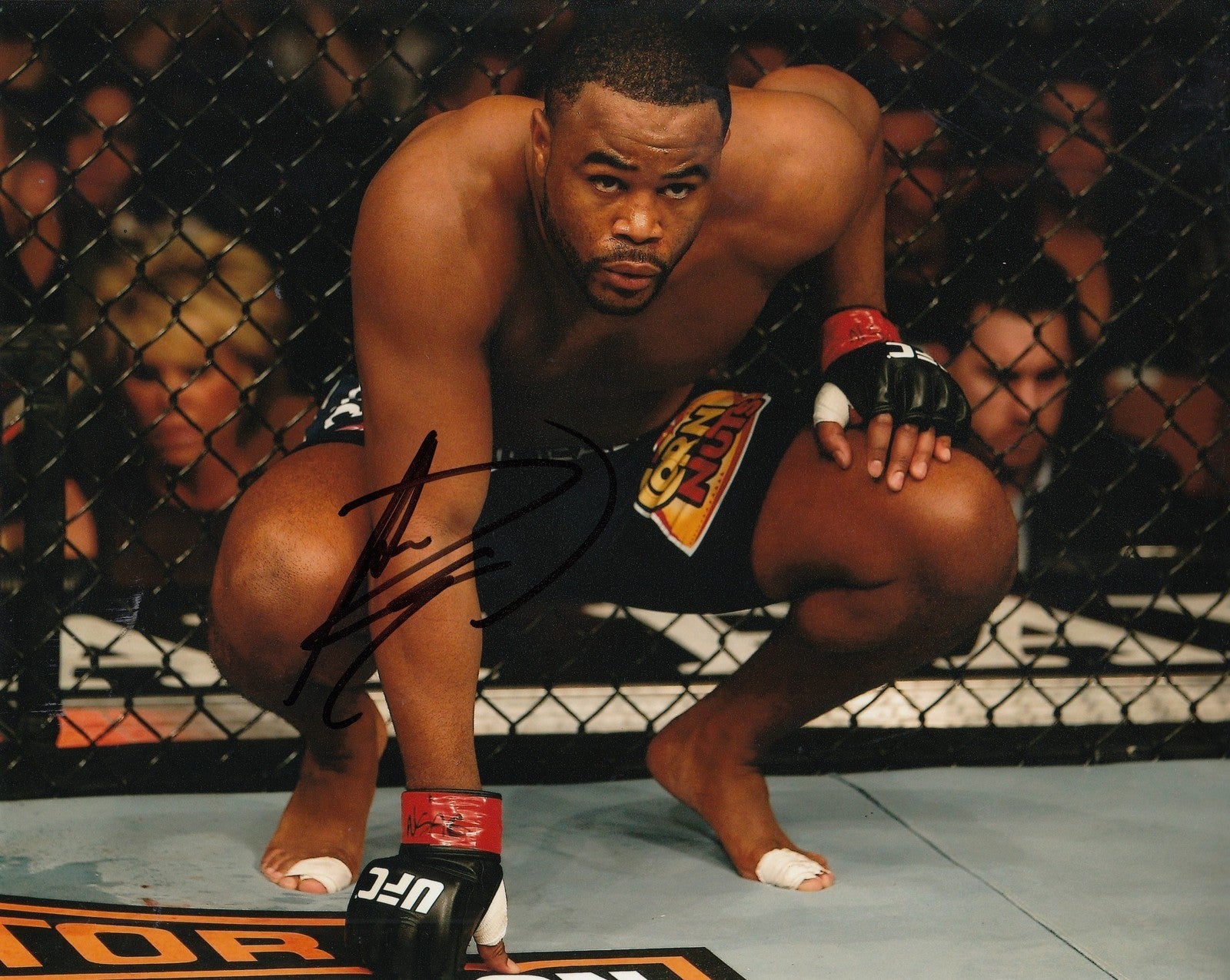 RASHAD "SUGA" EVANS signed (UFC) MMA FIGHTING 8X10 photo W/COA #6