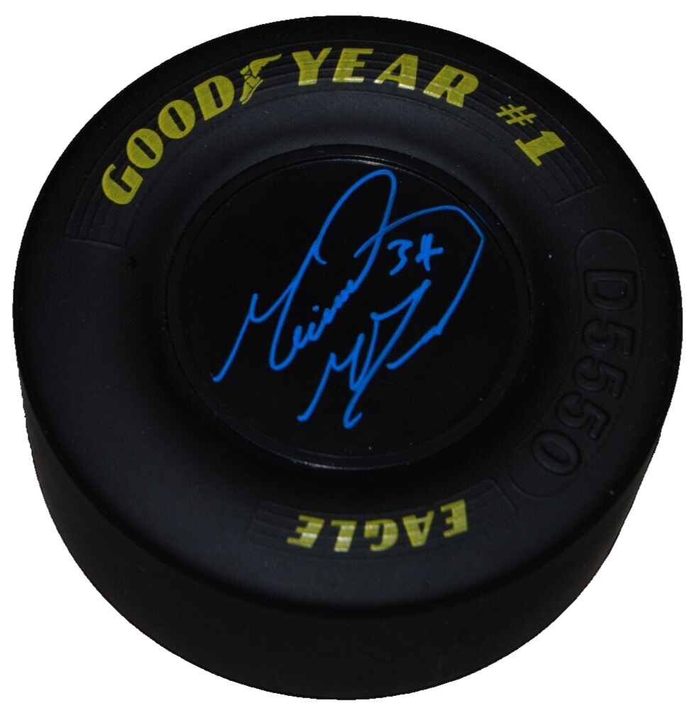 MICHAEL MCDOWELL signed (NASCAR) mini good year racing tire BECKETT BAS BP01651