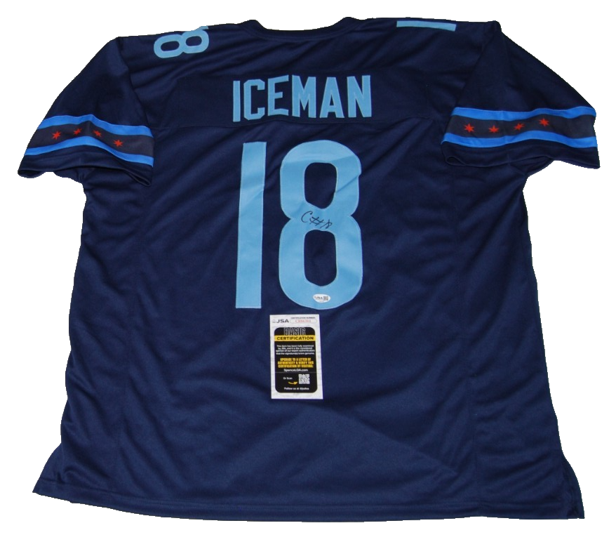 CALEB WILLIAMS signed (CHICAGO BEARS) Custom XL football jersey JSA CR86384