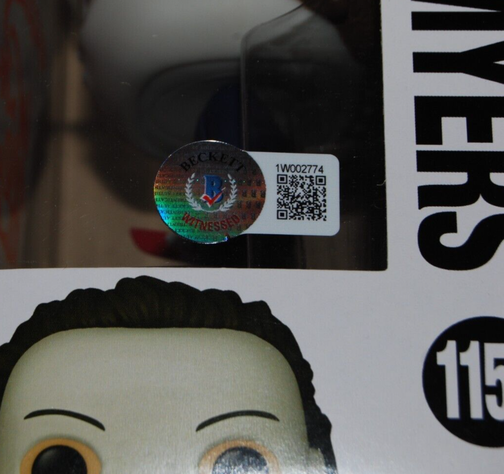 NICK CASTLE & TOMMY LEE WALLACE signed (HALLOWEEN) Funko pop #1156 BAS 1W002774