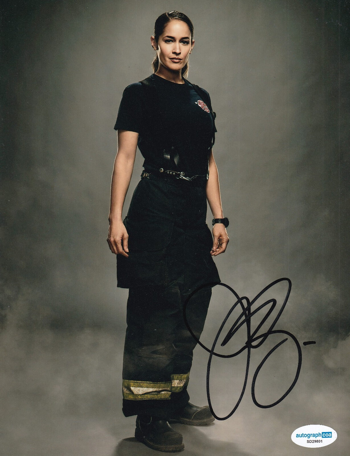 JAINA LEE ORTIZ signed (STATION 19) Andy Herrera 8X10 photo ACOA SD29801