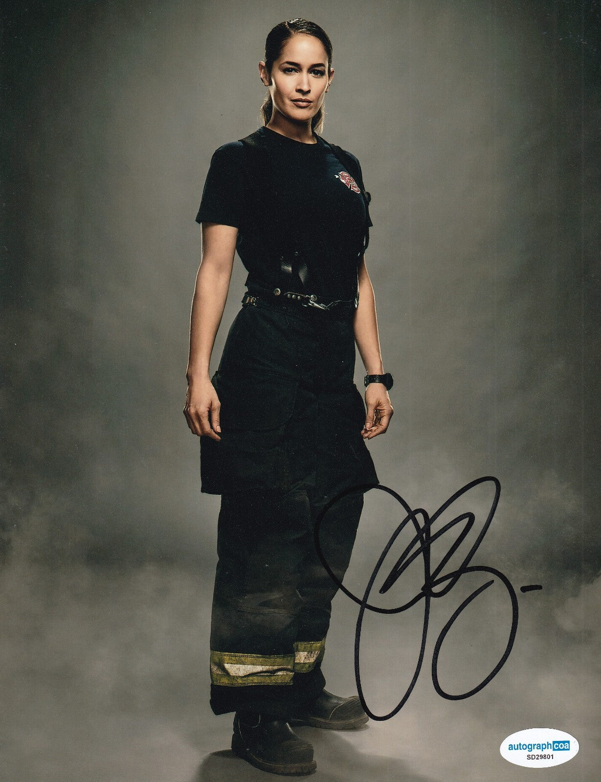 JAINA LEE ORTIZ signed (STATION 19) Andy Herrera 8X10 photo ACOA SD29801