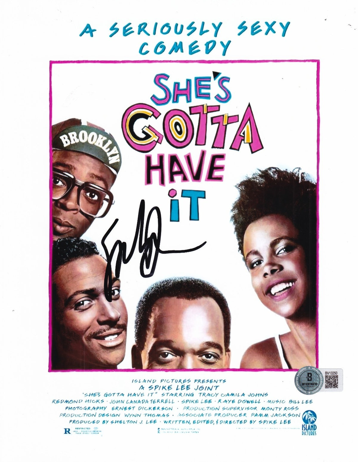 SPIKE LEE signed (SHE'S GOTTA HAVE IT) movie poster 8X10 photo BECKETT BV13250
