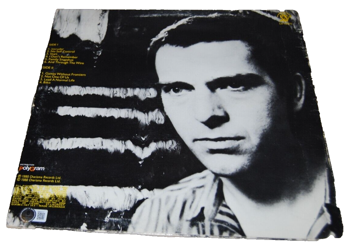PETER GABRIEL signed (3 Melt) Genesis Vinyl Album Record LP BECKETT BAS BM02717