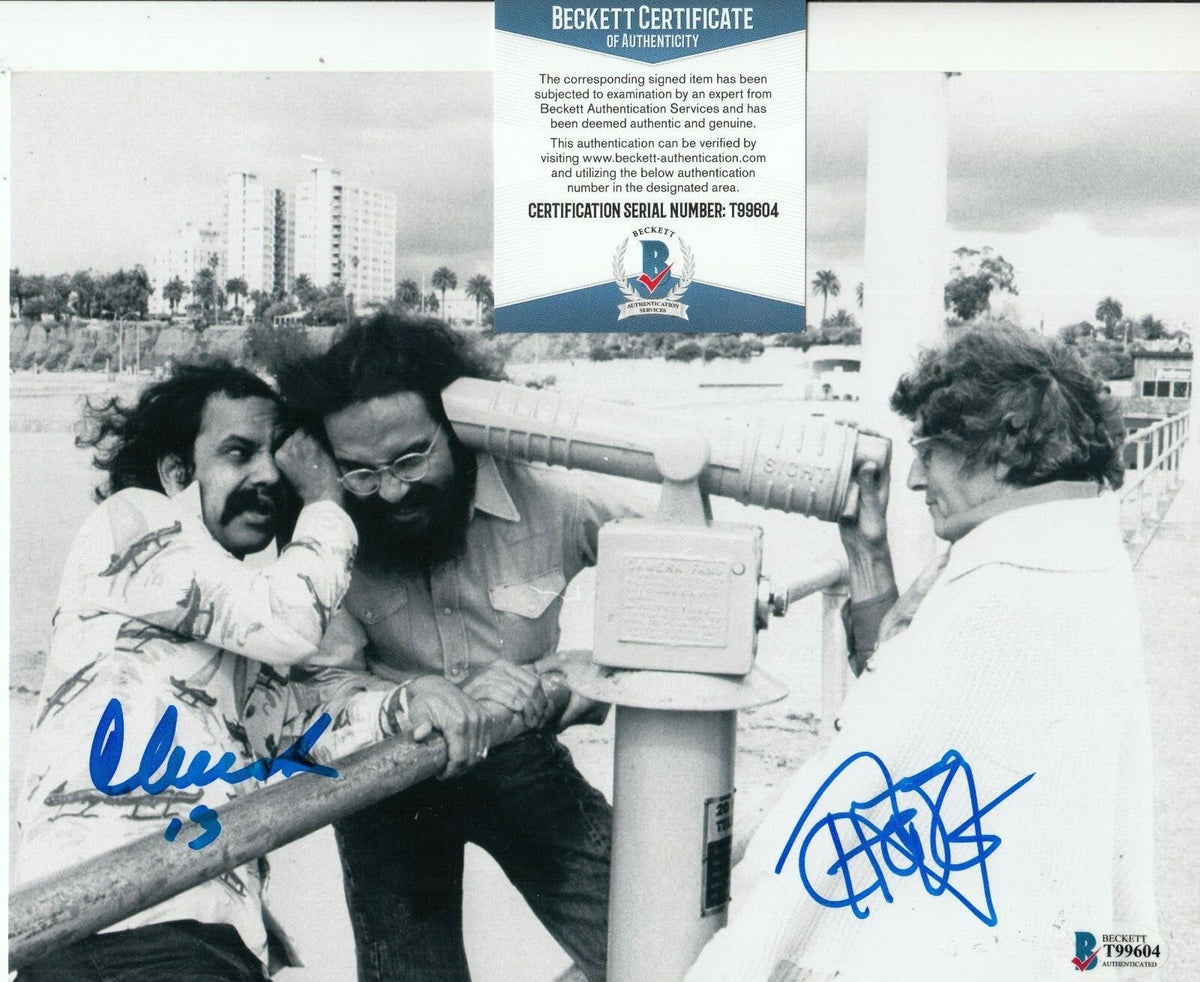 CHEECH and CHONG signed (UP IN SMOKE) Movie 8X10 photo BECKETT BAS T99604