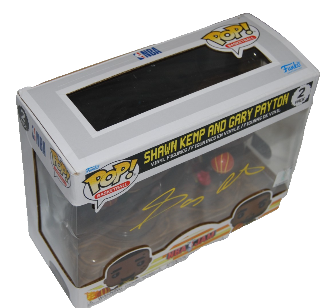 GARY PAYTON signed (NBA JAM) Supersonics basketball Funko Pop BECKETT BY085896