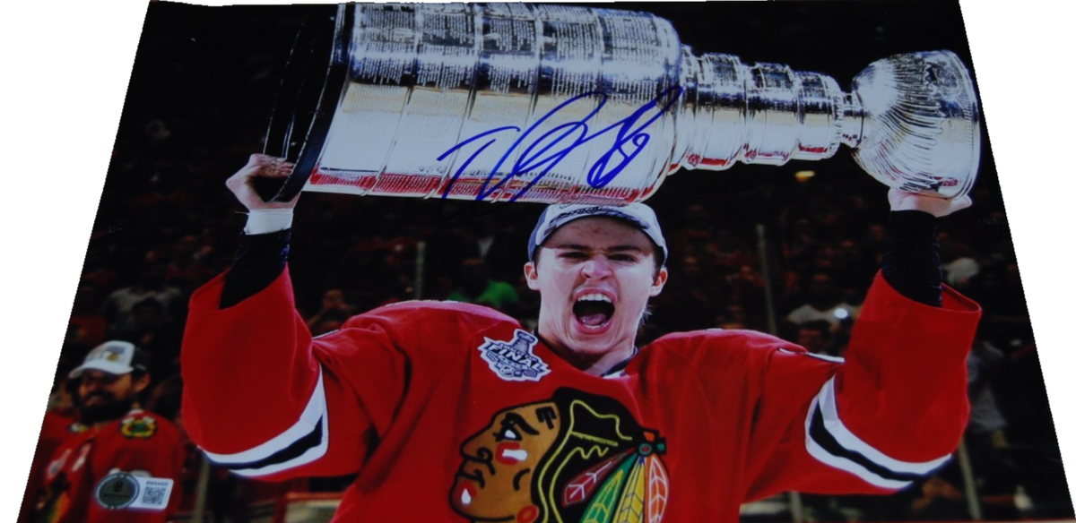 TEUVO TERAVAINEN signed (CHICAGO BLACKHAWKS) 11X14 photo BECKETT BAS BW54426