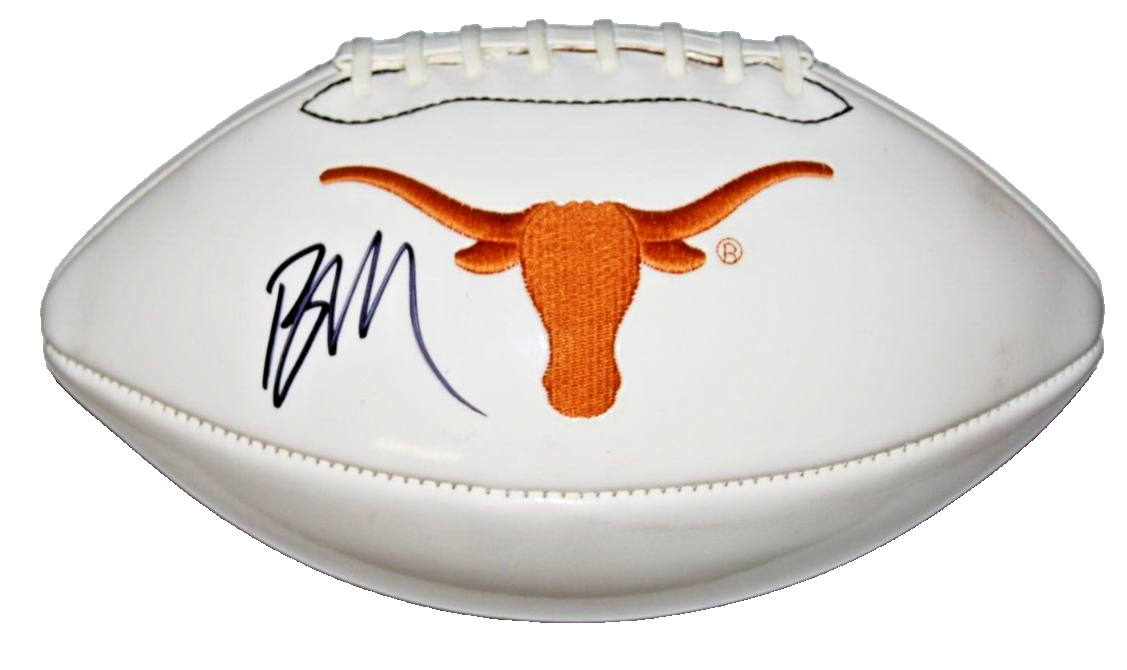 BYRON MURPHY II signed (TEXAS LONGHORNS) F/S logo football BECKETT BM02761