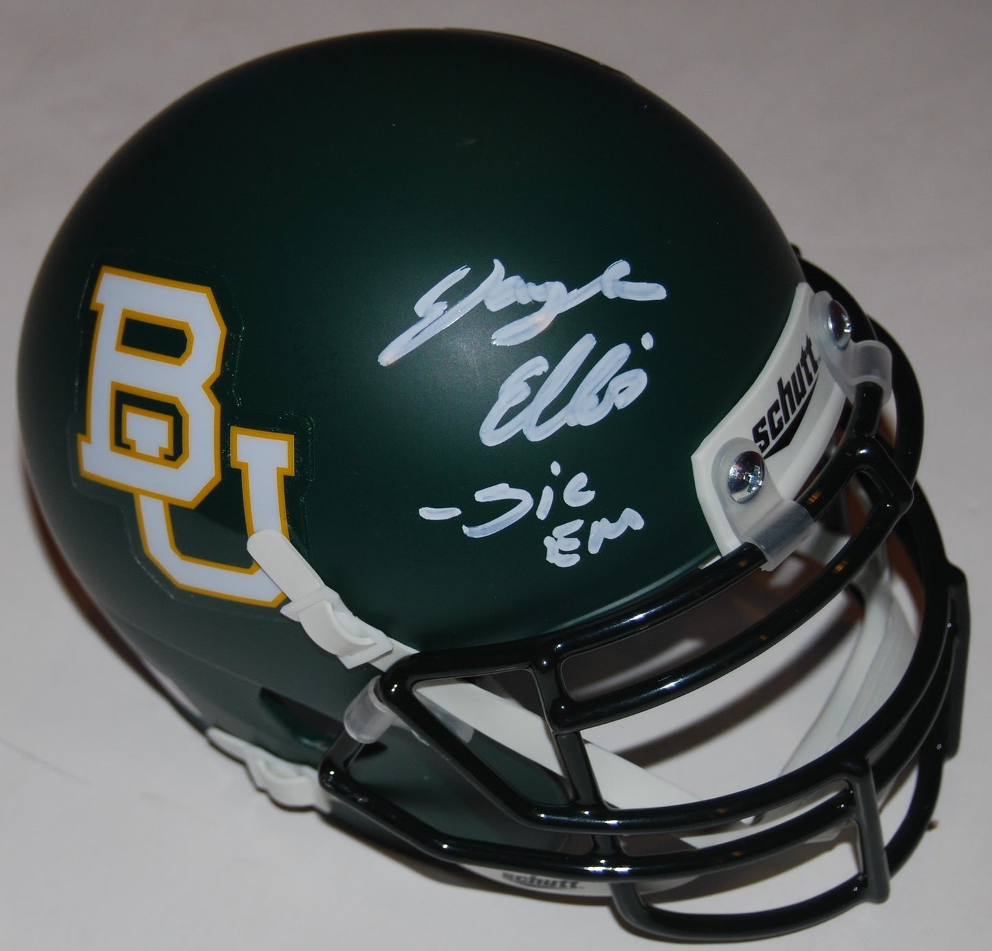 JAYLEN ELLIS signed (BAYLOR BEARS) autographed mini football helmet W/COA #1 C