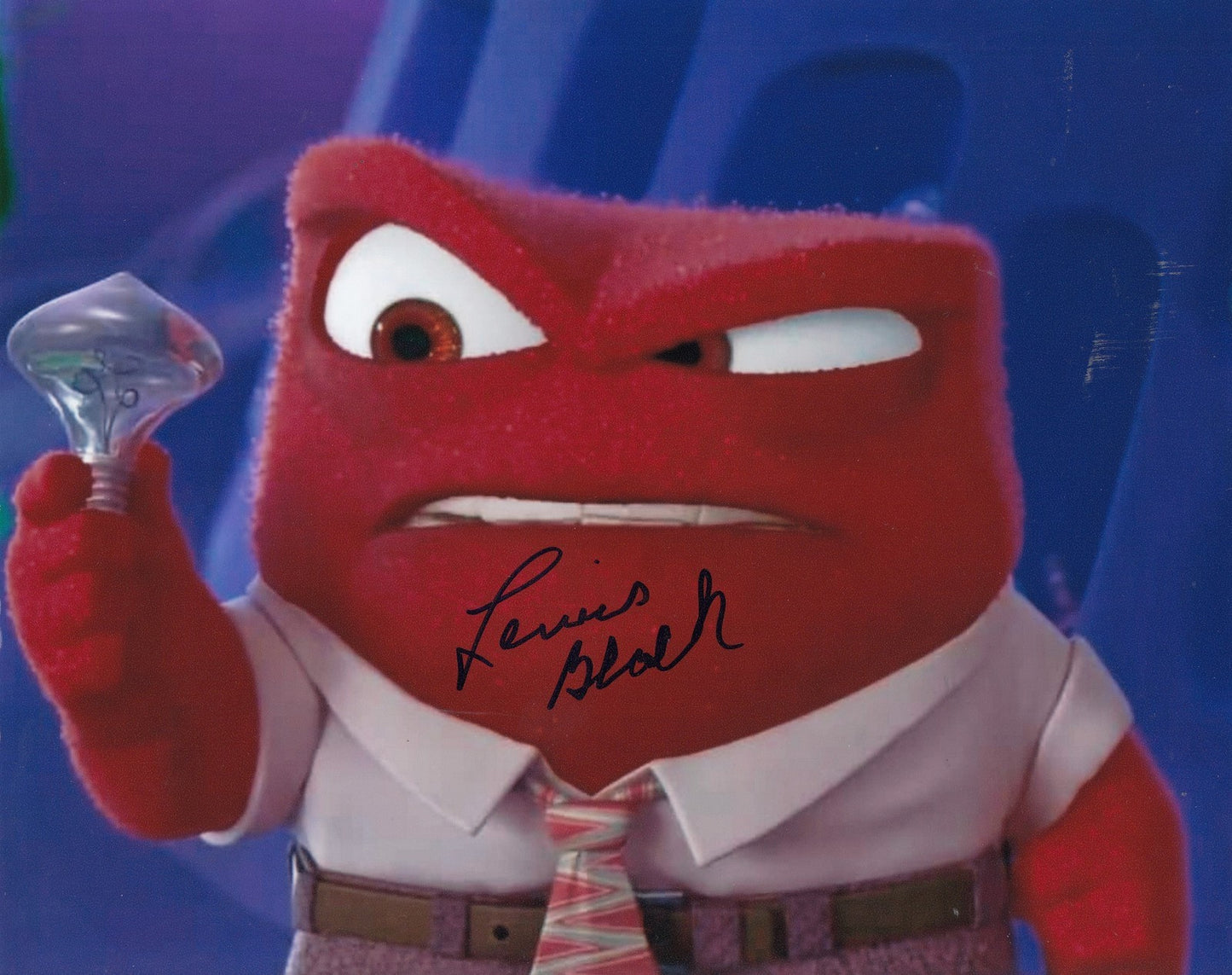 LEWIS BLACK signed (INSIDE OUT) *ANGER* autographed 8X10 photo W/COA #3