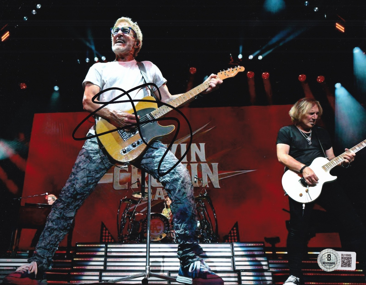 KEVIN CRONIN signed (REO SPEEDWAGON) Music singer 8X10 photo BECKETT BAS BU18988