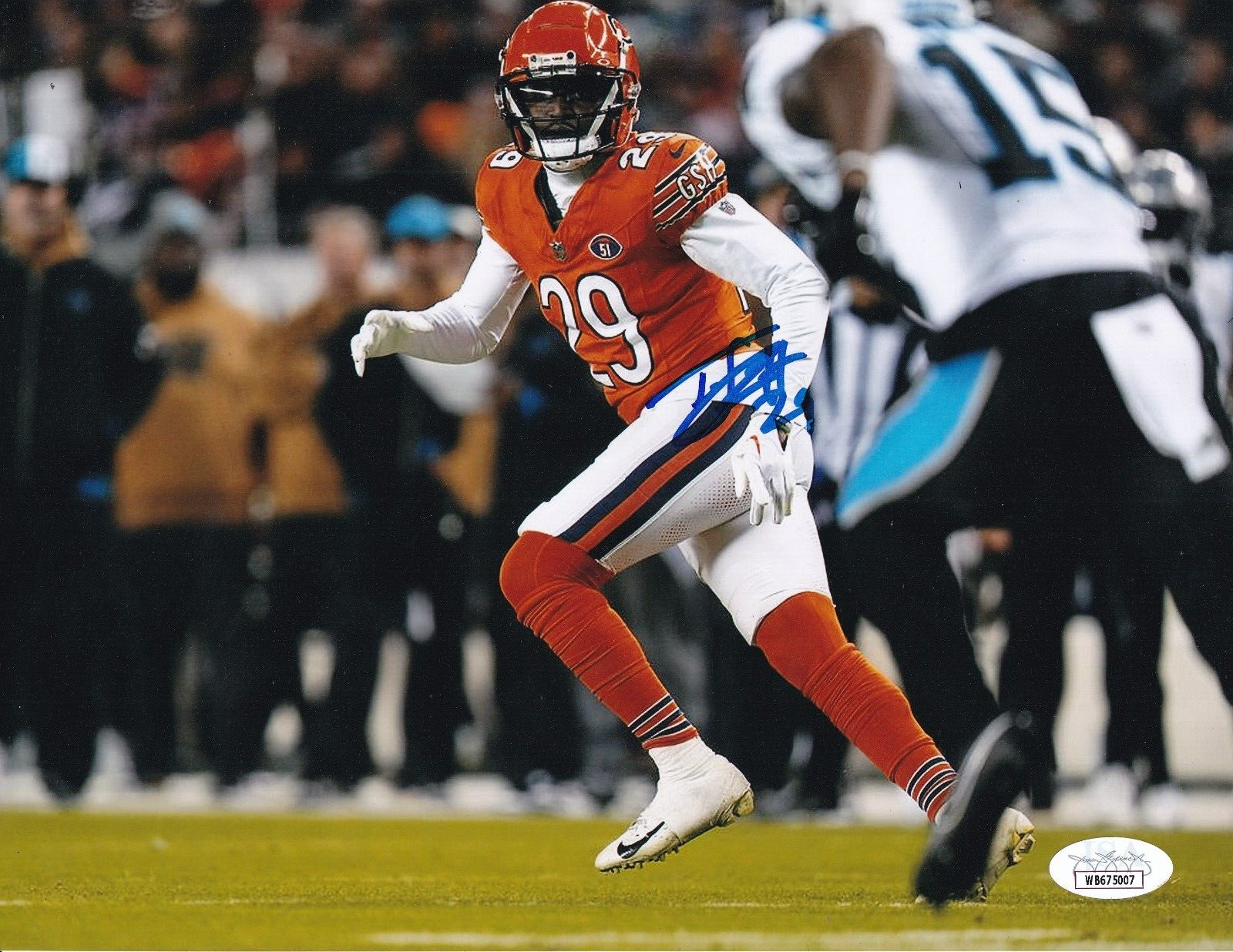TYRIQUE STEVENSON signed (CHICAGO BEARS) Football 8X10 photo JSA WB675007
