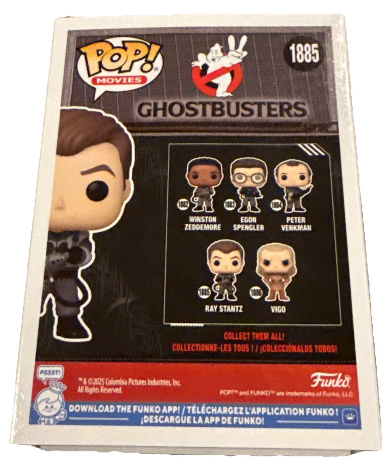 DAN AYKROYD signed (GHOSTBUSTERS) Ray Stantz Funko Pop #1885 BECKETT 3W041848