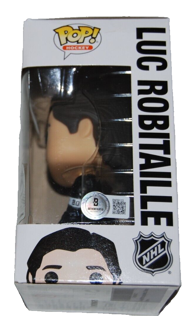 LUC ROBITAILLE signed (LOS ANGELES KINGS) Hockey #67 Funko Pop BECKETT BM39122