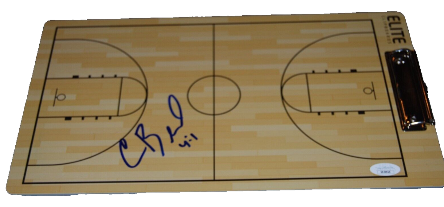 CHRIS BEARD signed (OLE MISS RUNNNG REBELS) basketball clipboard JSA SS59826
