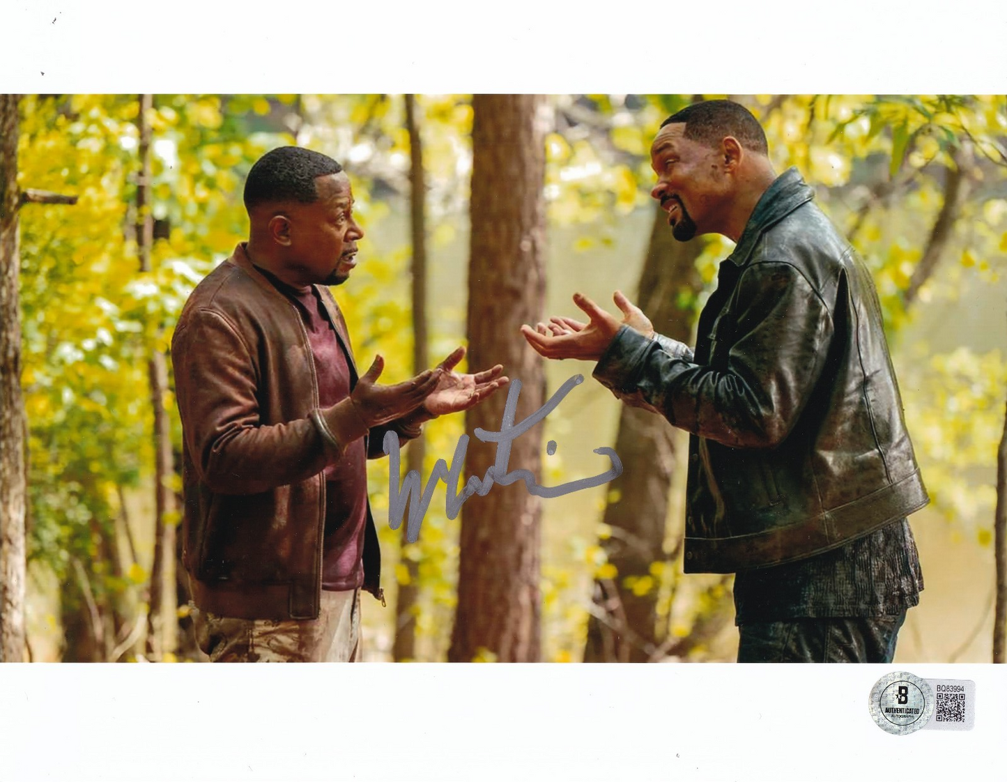 MARTIN LAWRENCE signed (BAD BOYS) Marcus Burnett 8X10 photo BECKETT BAS BQ83994
