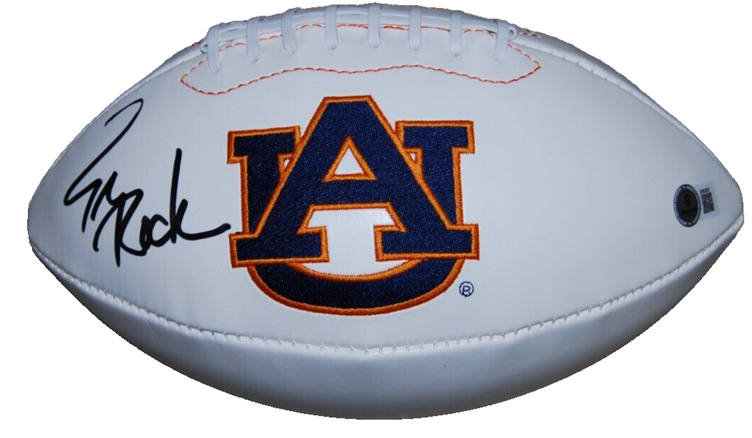 TRACY ROCKER signed (AUBURN TIGERS) college LOGO football BECKETT BAS BR63087