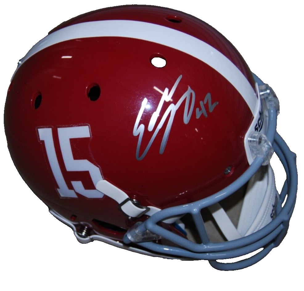 EDDIE LACEY signed (ALABAMA CRIMSON TIDE) F/S football helmet JSA WB747265