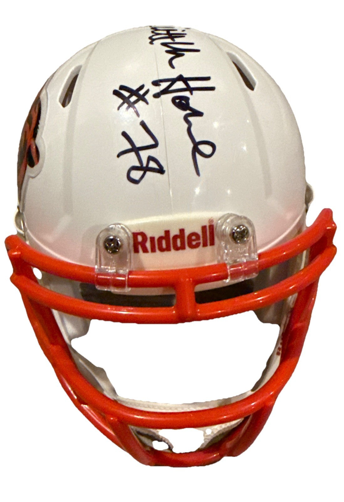KEITH VAN HORNE signed (CHICAGO BEARS) mini football helmet BECKETT BAS BU41386