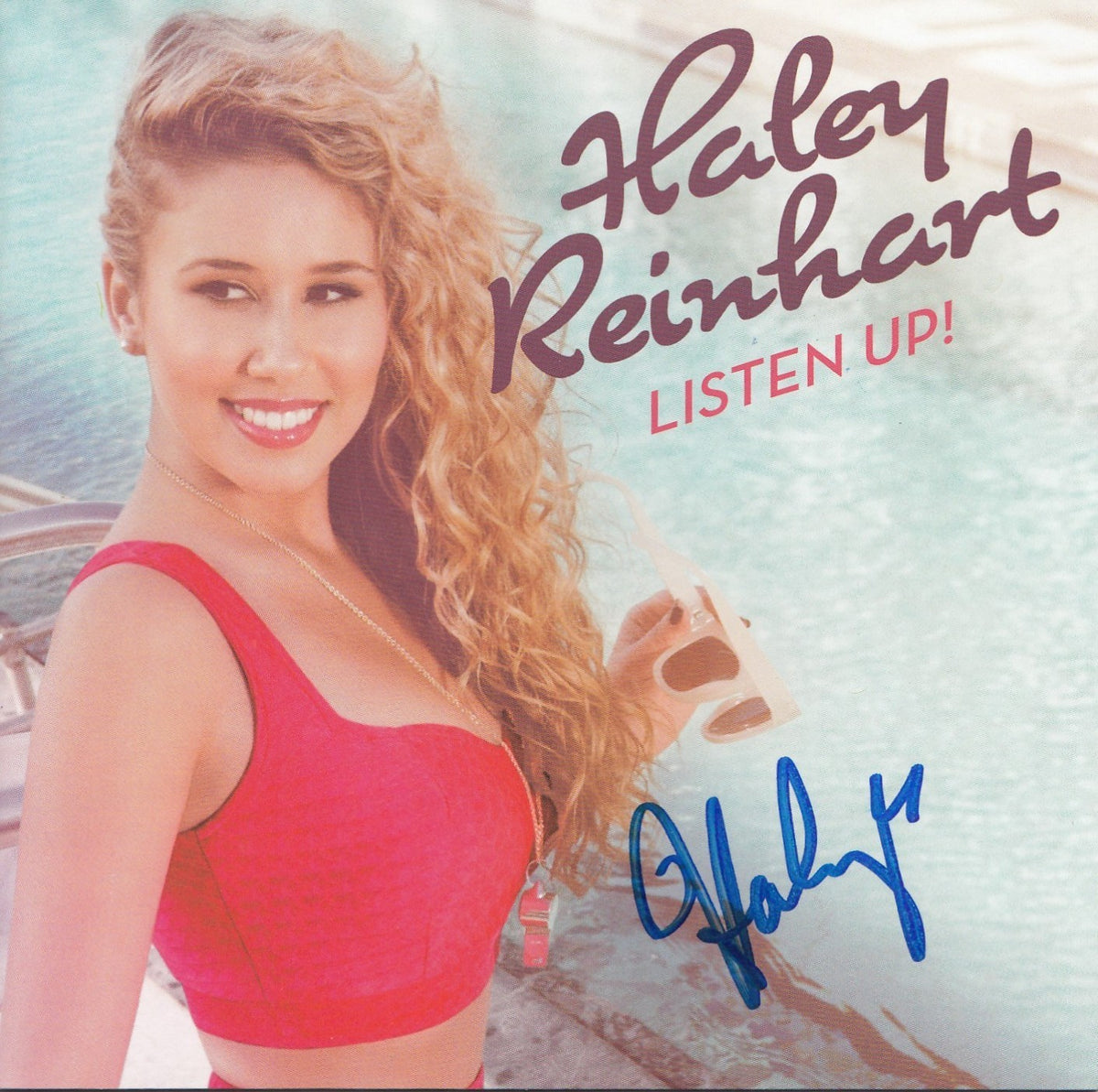 HALEY REINNHART signed (LISTEN UP!) AMERICAN IDOL CD COVER autographed W/COA