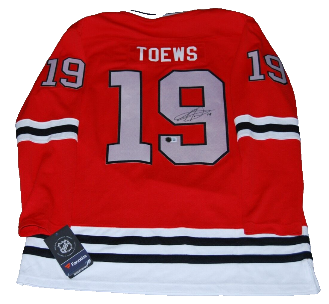 JONATHAN TOEWS signed (CHICAGO BLACKHAWKS) Womens hockey jersey BECKETT 1W806117