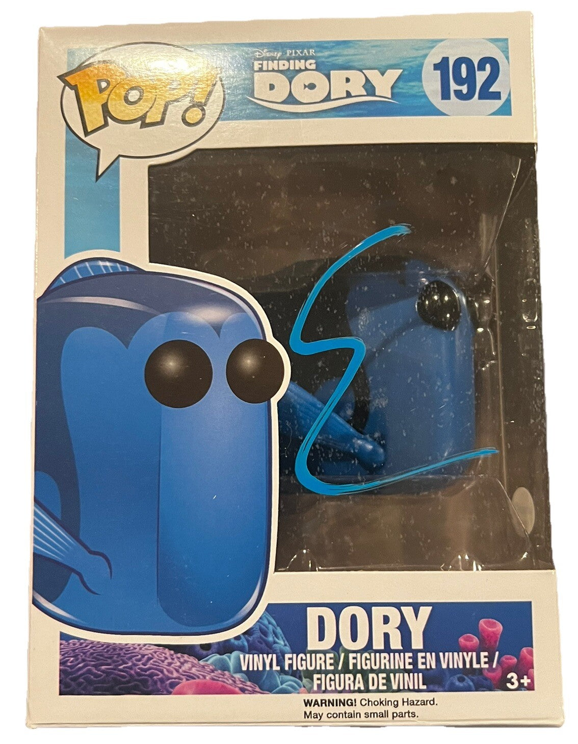ELLEN DEGENERES signed (FINDING DORY) Nemo #192 Funko Pop Disney ACOA SD27368
