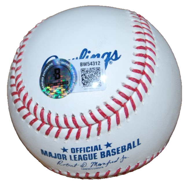 JOHN LACKEY signed (CHICAGO CUBS) OML Major League baseball BECKETT BAS BW54312