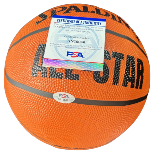 MARCUS SASSER signed (DETROIT PISTONS) Spalding NBA basketball PSA/DNA AN10046