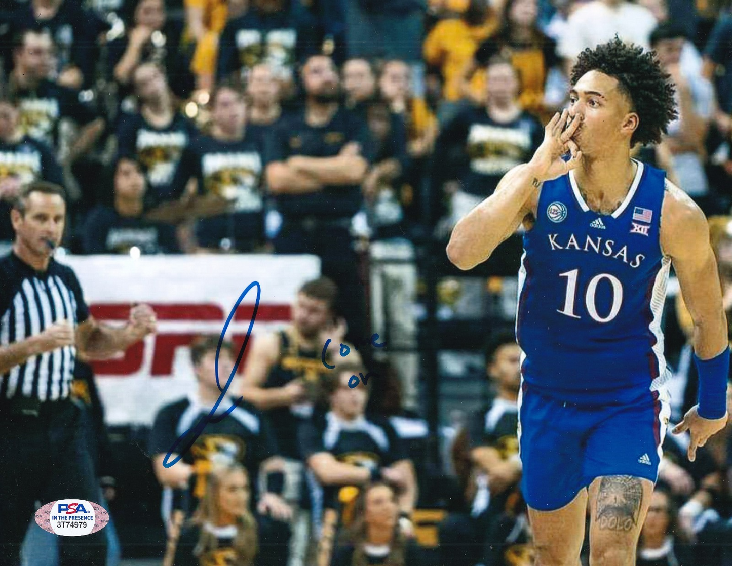 JALEN WILSON signed (KANSAS JAYHAWKS) 8X10 photo BROOKLYN NETS PSA/DNA 3T74979