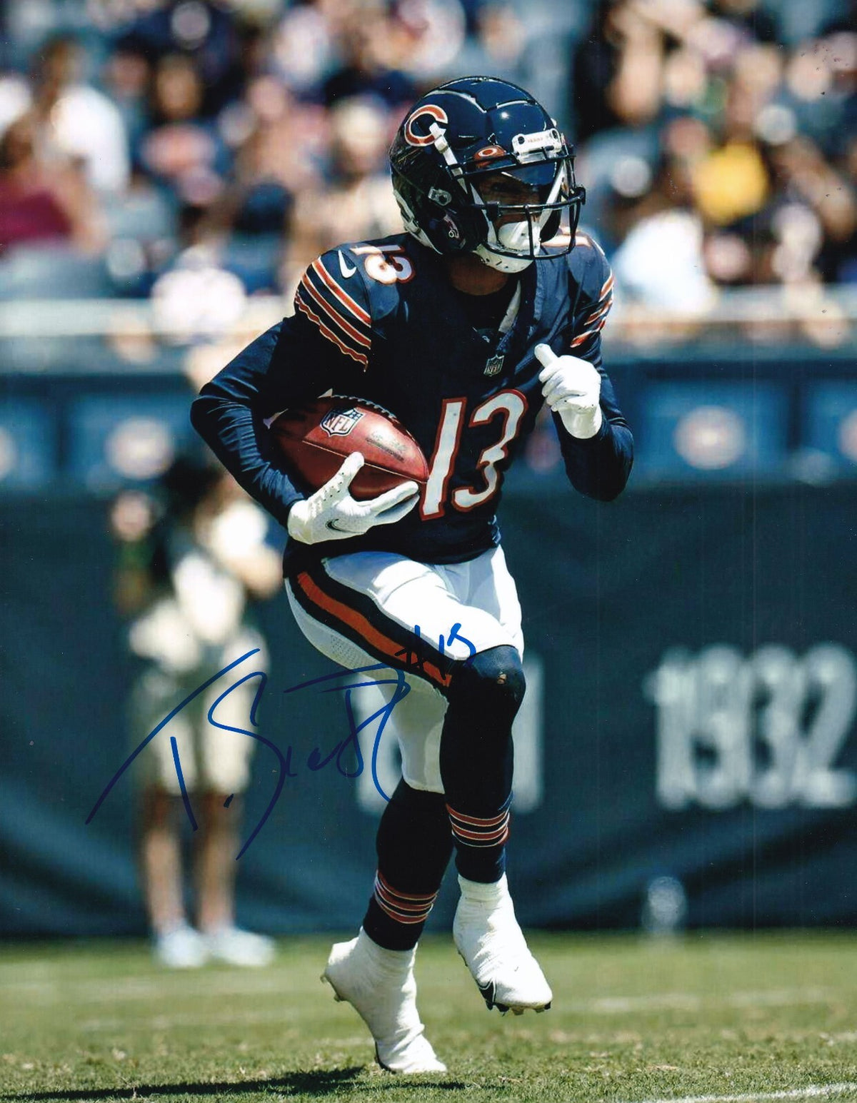 TYLER SCOTT signed (CHICAGO BEARS) autographed football 8X10 photo W/COA #13