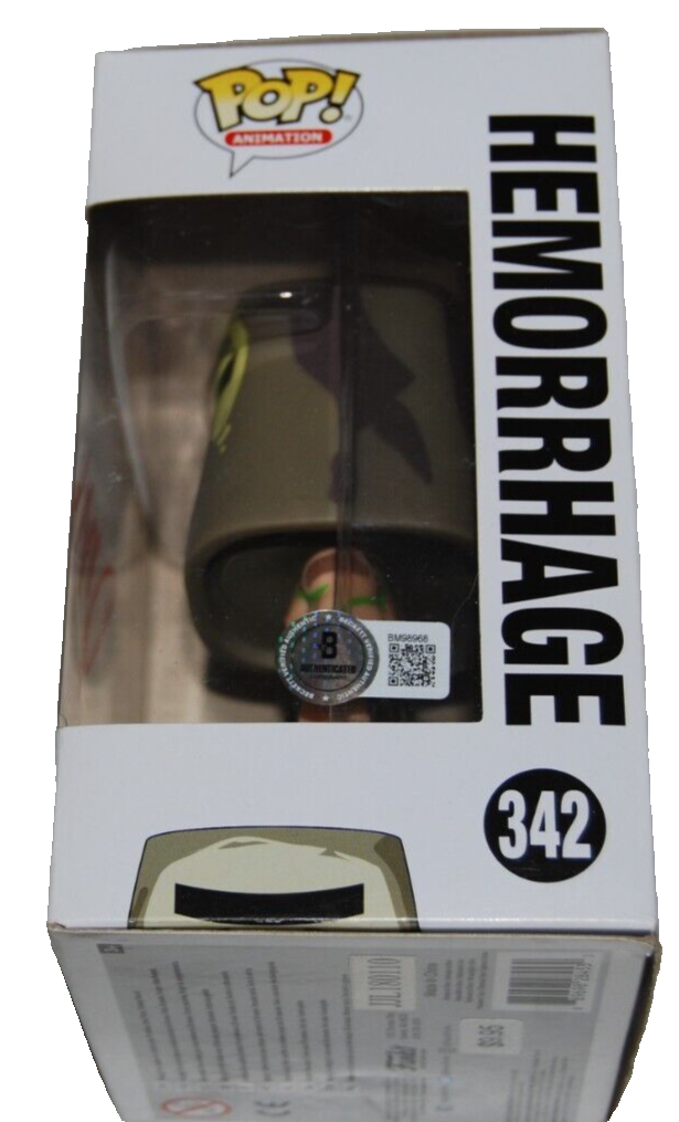 JOEL MCHALE signed (RICK AND MORTY) Hemorrhage #342 Funko Pop BECKETT BM98968