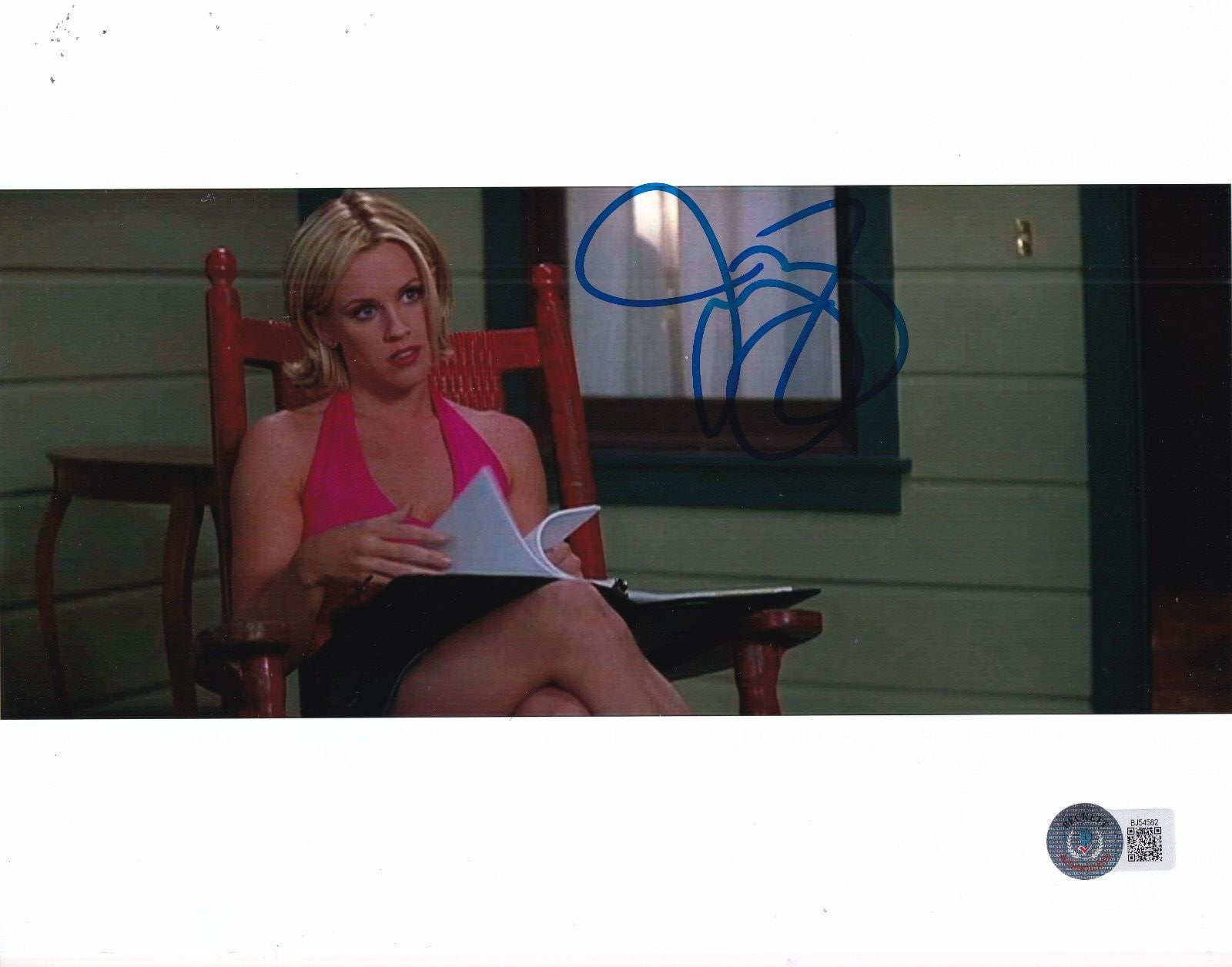 JENNY MCCARTHY signed (TWO AND A HALF MEN) Courtney 8X10 photo BECKETT BJ54582