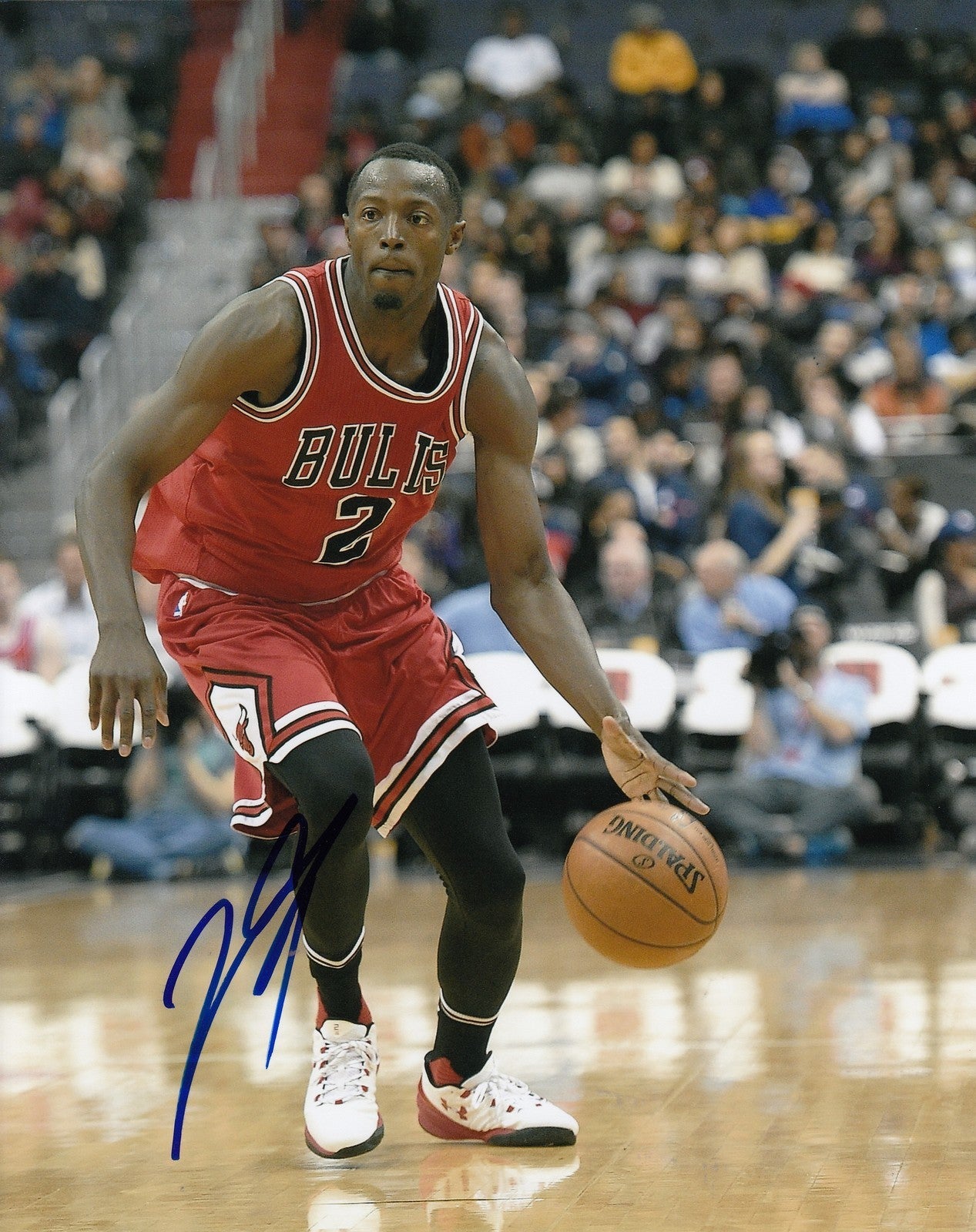 JERIAN GRANT signed (CHICAGO BULLS) autographed BASKETBALL 8X10 photo W/COA #2
