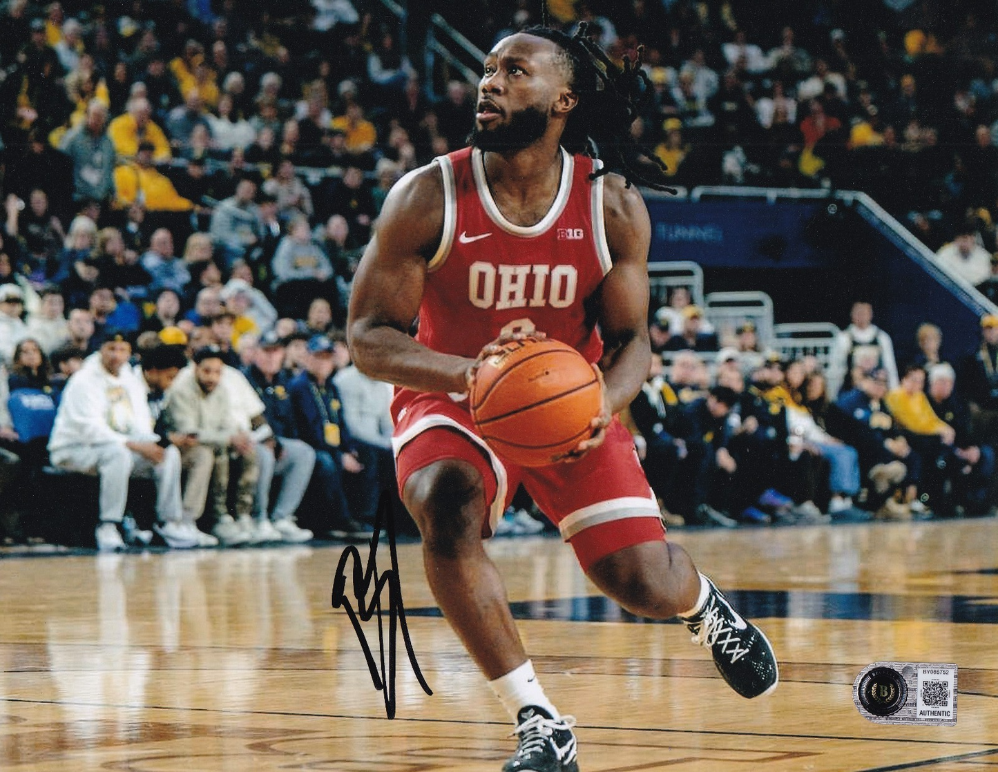 BRUCE THORNTON signed (OHIO STATE BUCKEYES) 8X10 photo BECKETT BY085752