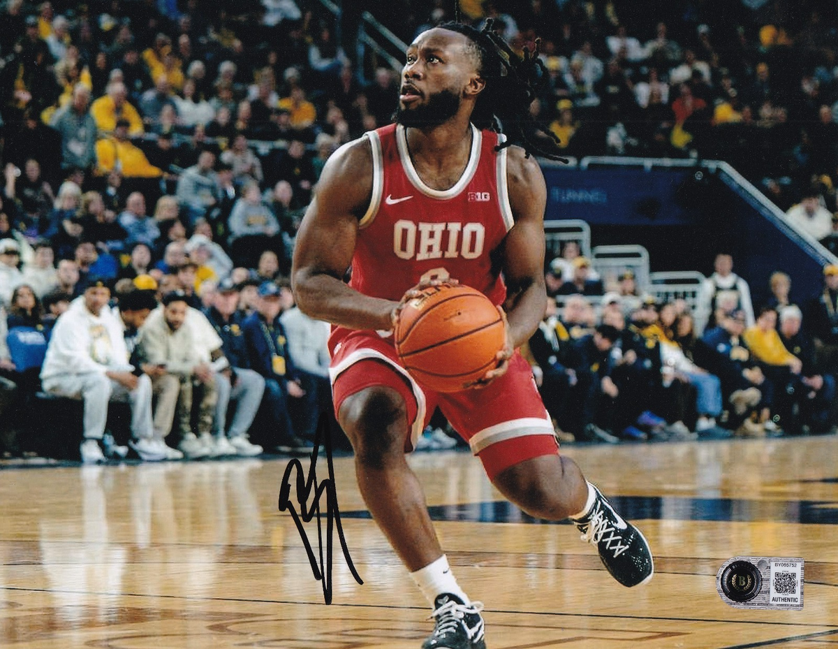 BRUCE THORNTON signed (OHIO STATE BUCKEYES) 8X10 photo BECKETT BY085752