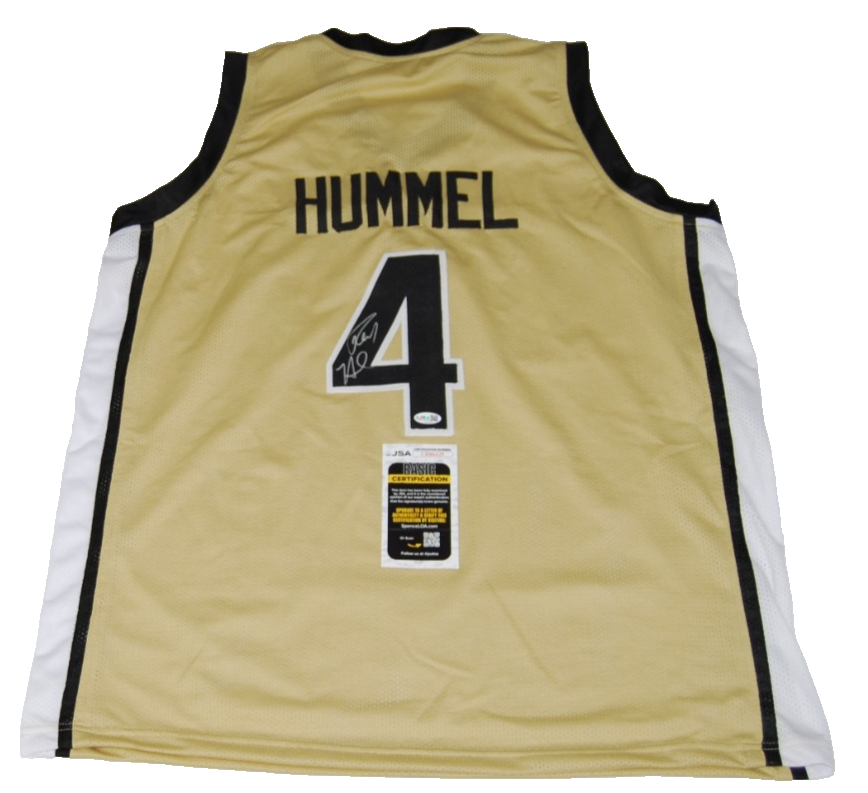 ROBBIE HUMMEL signed (PURDUE BOILERMAKERS) Gold basketball jersey JSA CR86429