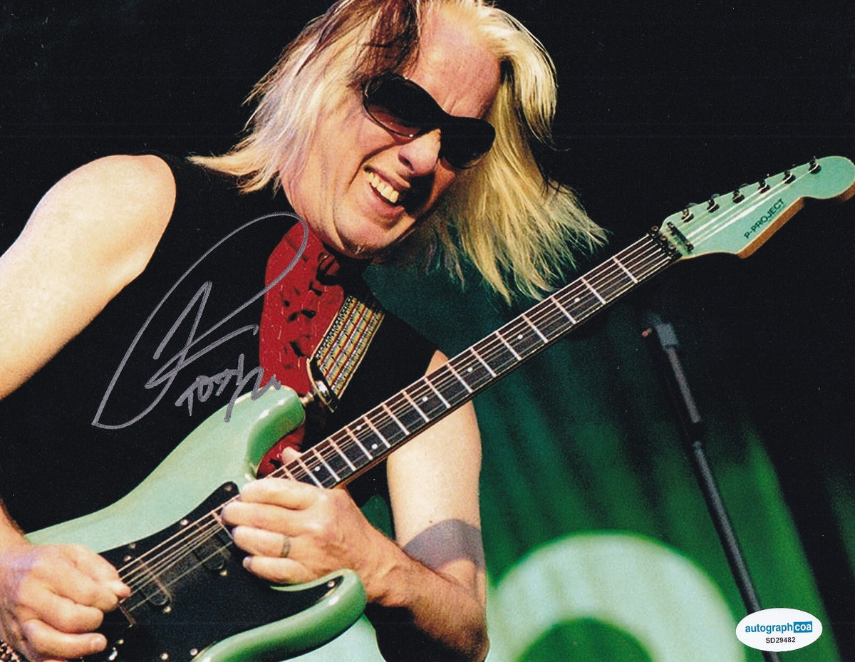 TODD RUNDGREN signed (I SAW THE LIGHT) Music singer 8X10 photo ACOA SD29482