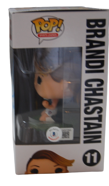 BRANDI CHASTAIN signed (TEAM USA) WOMENS SOCCER #11 Funko Pop BECKETT AD27063