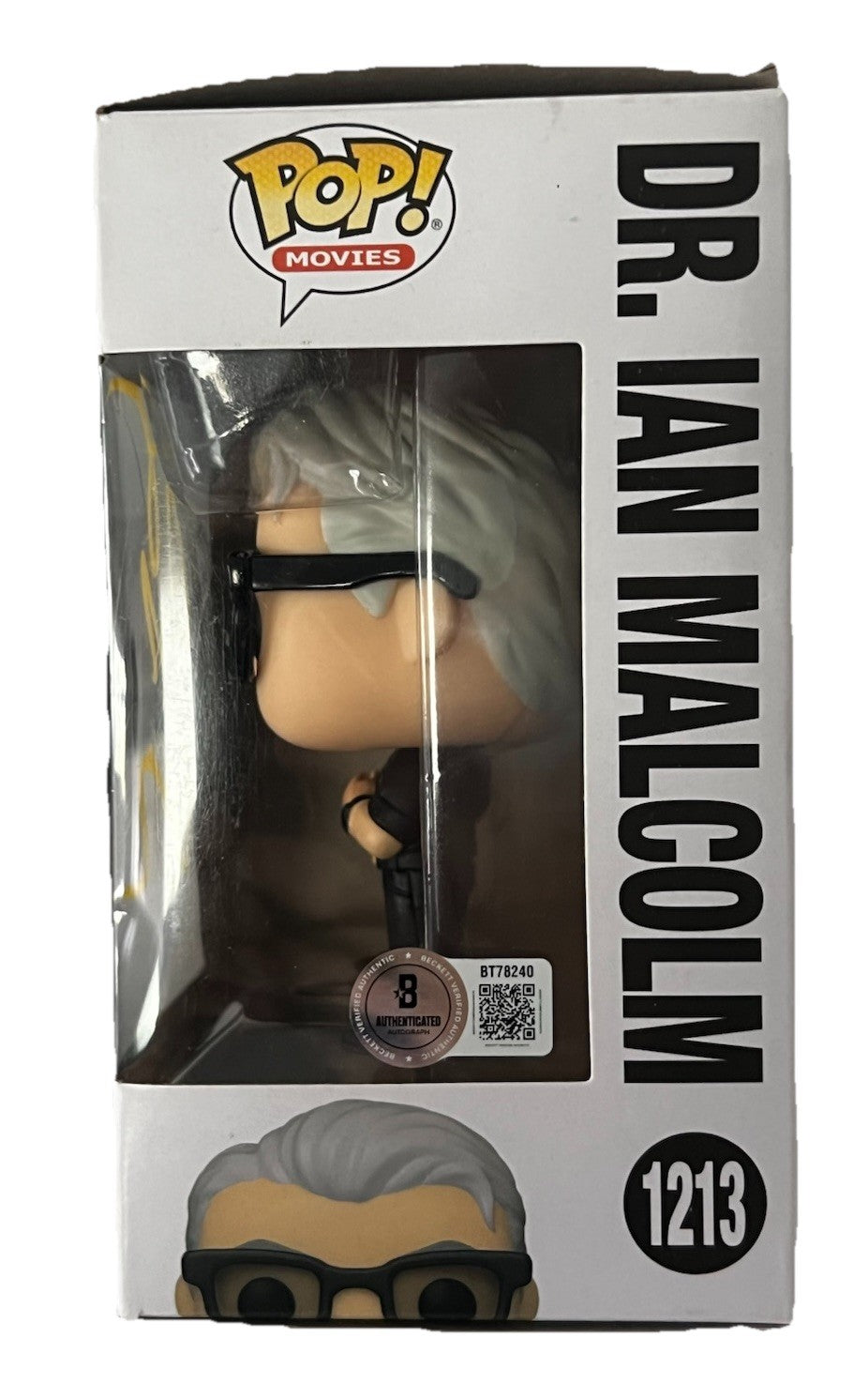 JEFF GOLDBLUM signed (JURRASIC WORLD) #1213 Dr Ian Funko Pop BECKETT BAS BT78240