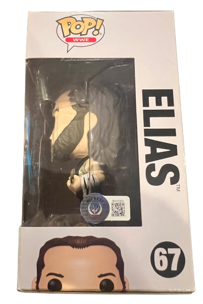ELIAS signed (WWE) WRESTLING autographed #67 Funko Pop BECKETT BAS BH15353