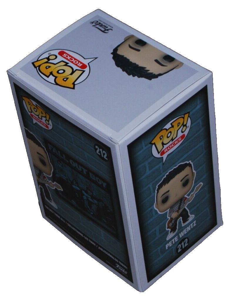 PETE WENTZ signed (FALL OUT BOY) Funko Pop Rocks #212 BECKETT BAS BP89868