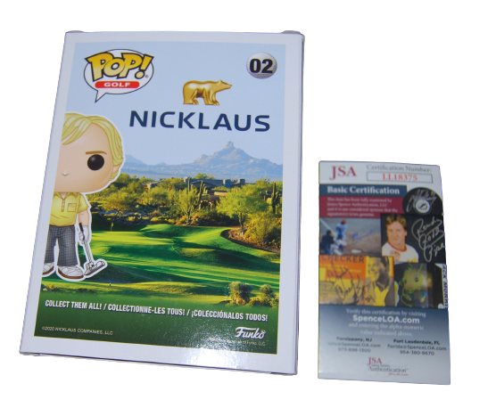 JACK NICKLAUS signed (FUNKO POP) Golden Bear PGA *AUGUSTA* JSA LL18375