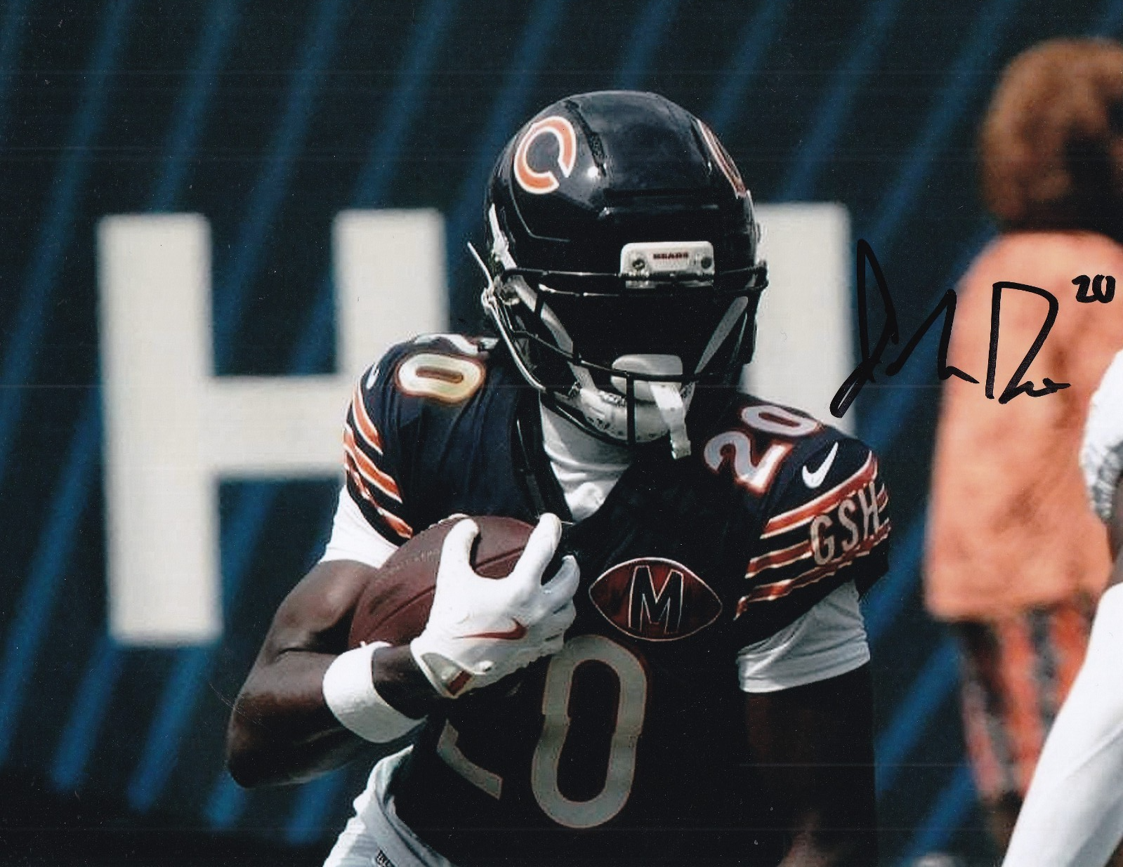JAHDAE WALKER signed (2025 CHICAGO BEARS) autograph football 8X10 photo W/COA #2
