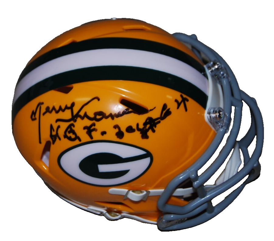 JERRY KRAMER signed (GREEN BAY PACKERS) mini football helmet BECKETT BAS BS38087