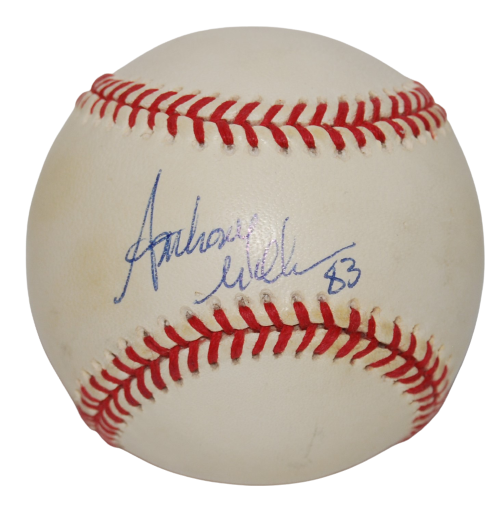 ANTHONY MILLER signed AL baseball (TENNESSEE VOLS) San Diego Chargers W/COA